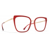 Mykita - Sanna - Lite - A27 Champagne Gold Ruby - Metal Glasses - Optical Glasses - Mykita Eyewear