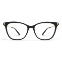 Mykita - Sesi - Lite - C6 Black Glossy Gold - Acetate Glasses - Optical Glasses - Mykita Eyewear