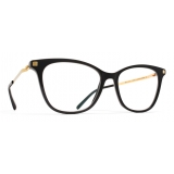 Mykita - Sesi - Lite - C6 Black Glossy Gold - Acetate Glasses - Optical Glasses - Mykita Eyewear