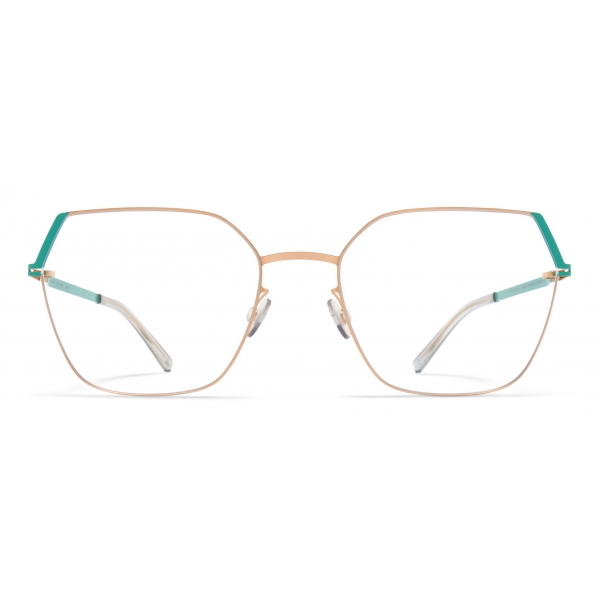 Mykita - Stine - Lite - Champagne Gold Jade Green - Metal Glasses - Optical Glasses - Mykita Eyewear