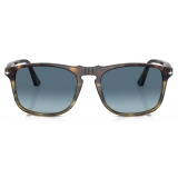 Persol - PO3059S - Tortoise Spotted Brown / Azure Gradient Blue - Sunglasses - Persol Eyewear