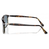 Persol - PO3059S - Tartarugato Marrone / Azzurro Sfumato Blu - Occhiali da Sole - Persol Eyewear