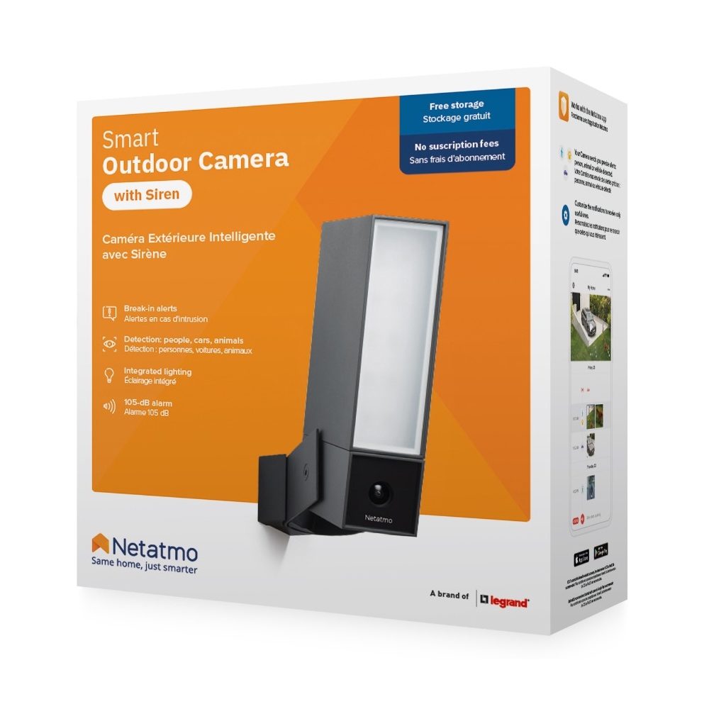 Netatmo - Outdoor Camera with Siren and Indoor Camera - Security Camera -  Avvenice