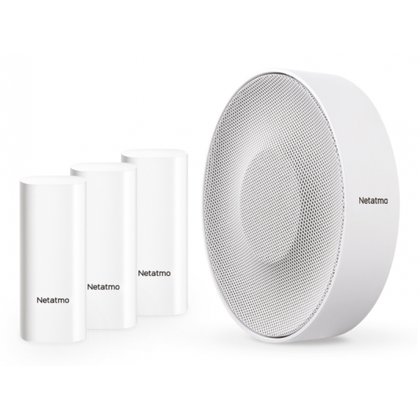 Netatmo - Pack Smart Indoor Siren + Smart Door and Window Sensors - Smart Siren