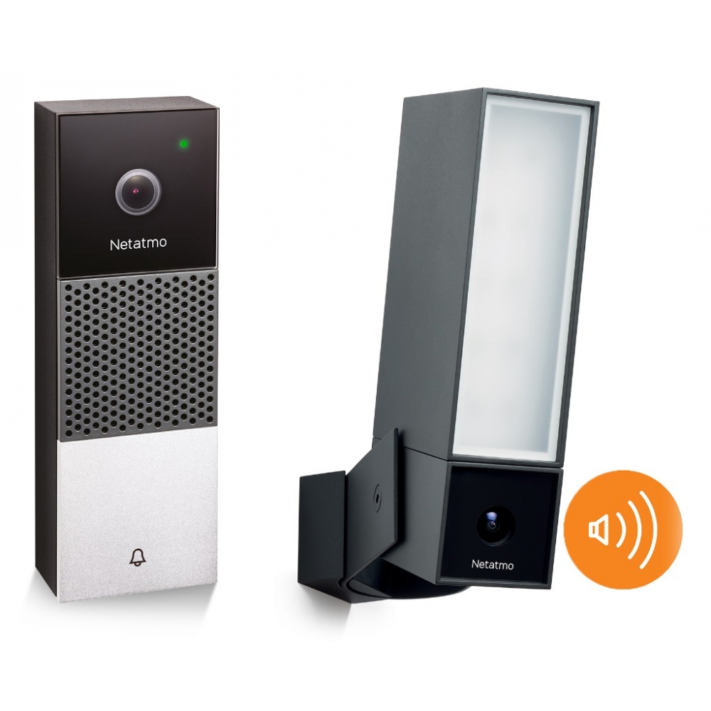Netatmo - Smart Outdoor Camera With Siren and Smart Video Doorbell - Smart  Camera - Avvenice