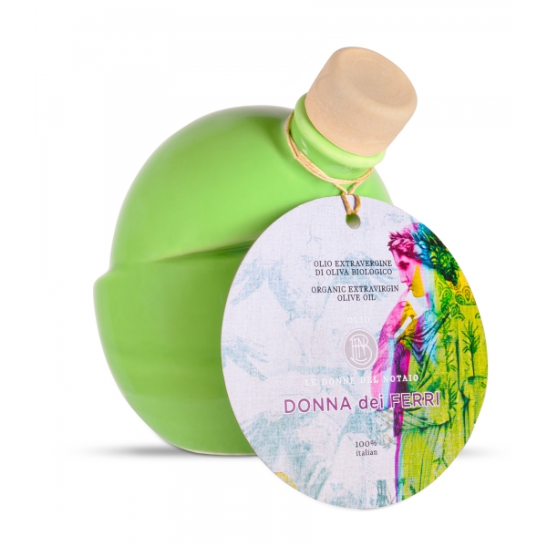 Olio le Donne del Notaio - Donna dei Ferri - Ceramic - Extra Virgin Olive Oil - Artisan - Italian High Quality - 250 ml