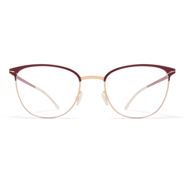 Mykita - Ulla - Lite - Champagne Gold Cranberry - Metal Glasses - Optical Glasses - Mykita Eyewear