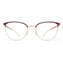 Mykita - Ulla - Lite - Champagne Gold Cranberry - Metal Glasses - Optical Glasses - Mykita Eyewear