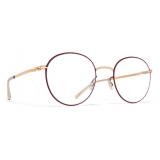 Mykita - Vabo - Lite - Champagne Gold Cranberry - Metal Glasses - Optical Glasses - Mykita Eyewear