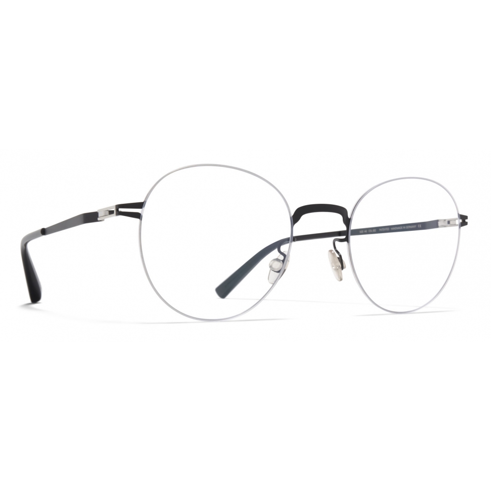 Mykita - Akemi - Lessrim - Silver Black - Metal Glasses - Optical ...