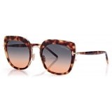 Tom Ford - Virginia Sunglasses - Occhiali da Sole a Farfalla - Havana Bionda - FT0945 - Occhiali da Sole - Tom Ford Eyewear