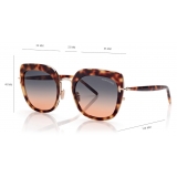 Tom Ford - Virginia Sunglasses - Occhiali da Sole a Farfalla - Havana Bionda - FT0945 - Occhiali da Sole - Tom Ford Eyewear