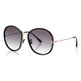 Tom Ford - Hunter Sunglasses - Occhiali da Sole Rotondi - Nero - FT0946 - Occhiali da Sole - Tom Ford Eyewear