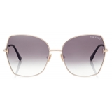 Tom Ford - Farah Sunglasses - Occhiali da Sole Rotondi - Oro - FT0951 - Occhiali da Sole - Tom Ford Eyewear