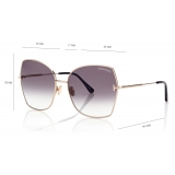 Tom Ford - Farah Sunglasses - Round Sunglasses - Gold - FT0951 - Sunglasses - Tom Ford Eyewear