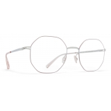 Mykita - Kaori - Lessrim - Silver Dark Rose - Metal Glasses - Optical Glasses - Mykita Eyewear