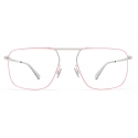 Mykita - Masao - Lessrim - Argento Rosso Neon - Metal Glasses - Occhiali da Vista - Mykita Eyewear
