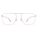 Mykita - Masao - Lessrim - Argento Rosso Neon - Metal Glasses - Occhiali da Vista - Mykita Eyewear