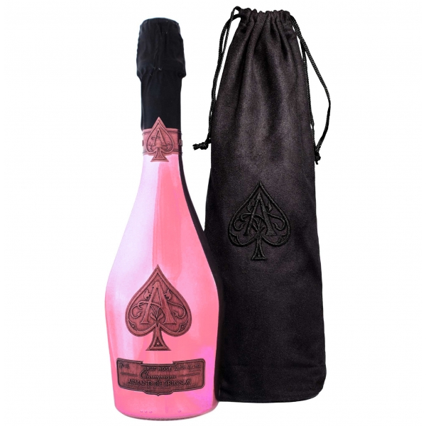 Armand de Brignac Champagne - Rosé - Velvet Bag - Pinot Noir - Luxury Limited Edition - 750 ml