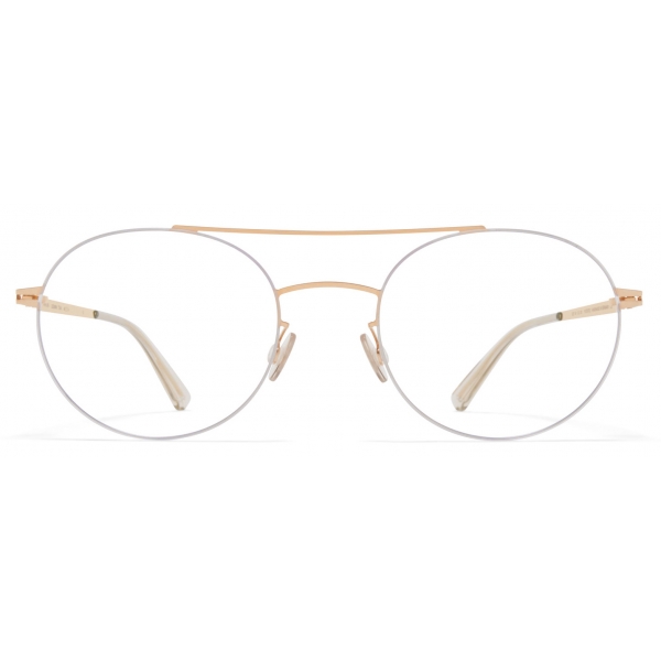 Mykita - Tomi - Lessrim - Silver Champagne Gold - Metal Glasses - Optical Glasses - Mykita Eyewear
