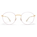 Mykita - Tomomi - Lessrim - Gold Coral Red - Metal Glasses - Optical Glasses - Mykita Eyewear