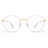 Mykita - Tomomi - Lessrim - Gold Coral Red - Metal Glasses - Optical Glasses - Mykita Eyewear