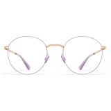 Mykita - Tomomi - Lessrim - Champagne Gold Iris Lilac - Metal Glasses - Optical Glasses - Mykita Eyewear