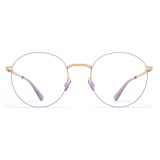 Mykita - Tomomi - Lessrim -  Oro Champagne Iris Lilla - Metal Glasses - Occhiali da Vista - Mykita Eyewear