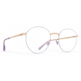 Mykita - Tomomi - Lessrim - Champagne Gold Iris Lilac - Metal Glasses - Optical Glasses - Mykita Eyewear