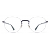 Mykita - Wataru - Lessrim - Silver Indigo - Metal Glasses - Optical Glasses - Mykita Eyewear