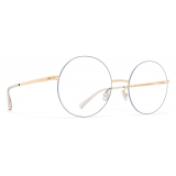 Mykita - Yoko - Lessrim - Gold Blue Grey - Metal Glasses - Optical Glasses - Mykita Eyewear