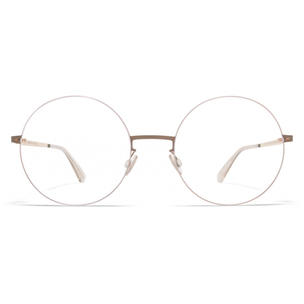 Mykita - Yoko - Lessrim - Champagne Gold Taupe Grey - Metal Glasses - Optical Glasses - Mykita Eyewear