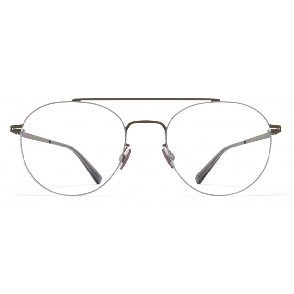 Mykita - Yoshi - Lessrim - Shiny Graphite Camou Green - Metal Glasses - Optical Glasses - Mykita Eyewear