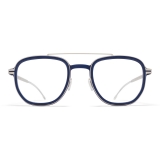 Mykita - Alder - Mylon -  MH10 Blu Navy Argento Lucido - Mylon Glasses - Occhiali da Vista - Mykita Eyewear