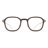 Mykita - Fir - Mylon - MH8 Ebony Brown Champagne Gold - Mylon Glasses - Optical Glasses - Mykita Eyewear