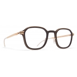 Mykita - Fir - Mylon - MH8 Ebony Brown Champagne Gold - Mylon Glasses - Optical Glasses - Mykita Eyewear