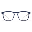 Mykita - Jujubi - Mylon - MH62 Navy Blue Matte Silver - Mylon Glasses - Optical Glasses - Mykita Eyewear