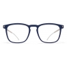 Mykita - Jujubi - Mylon - MH62 Blu Navy Argento Opaco - Mylon Glasses - Occhiali da Vista - Mykita Eyewear