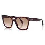 Tom Ford - Selby Sunglasses - Occhiali da Sole Squadrati - Havana Scuro - FT0952 - Occhiali da Sole - Tom Ford Eyewear