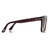 Tom Ford - Selby Sunglasses - Occhiali da Sole Squadrati - Havana Scuro - FT0952 - Occhiali da Sole - Tom Ford Eyewear