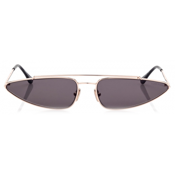 Tom Ford - Cam Sunglasses - Occhiali da Sole Cat-Eye - Oro Rosa Fumo - FT0979 - Occhiali da Sole - Tom Ford Eyewear