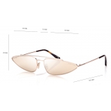 Tom Ford - Cam Sunglasses - Cat-Eye Sunglasses - Rose Gold Brown - FT0979 - Sunglasses - Tom Ford Eyewear