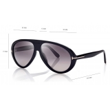 Tom Ford - Camillo Sunglasses - Occhiali da Sole Pilota - Nero - FT0988 - Occhiali da Sole - Tom Ford Eyewear