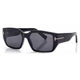 Tom Ford - Silvano Sunglasses - Occhiali da Sole Squadrati - Nero - FT0989 - Occhiali da Sole - Tom Ford Eyewear