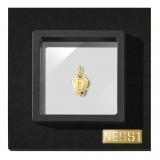 NESS1 - Pocket Coffin Collana Oro Giallo 18kt e Diamante - Time Collection - Collana Artigianale - Alta Qualità Luxury
