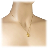 NESS1 - Pocket Coffin Necklace 18kt Yellow Gold and Diamond - Time Collection - Handcrafted Necklace - High Quality Luxury