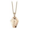 NESS1 - Pocket Coffin Collana Oro Rosa 9kt e Diamante - Time Collection - Collana Artigianale - Alta Qualità Luxury
