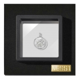 NESS1 - Compass Collana Oro Bianco 18kt e Diamanti - Time Collection - Collana Artigianale - Alta Qualità Luxury