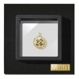 NESS1 - Compass Collana Oro Giallo 18kt e Diamanti - Time Collection - Collana Artigianale - Alta Qualità Luxury