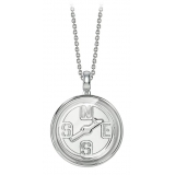 NESS1 - Compass Collana Oro Bianco 18kt e Diamante - Time Collection - Collana Artigianale - Alta Qualità Luxury